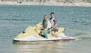 Alfredo and Jose on the jet-ski