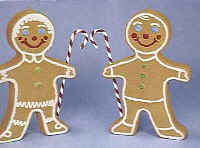 Gingerbread Boy and Girl - Illuminated - Item Number 77400